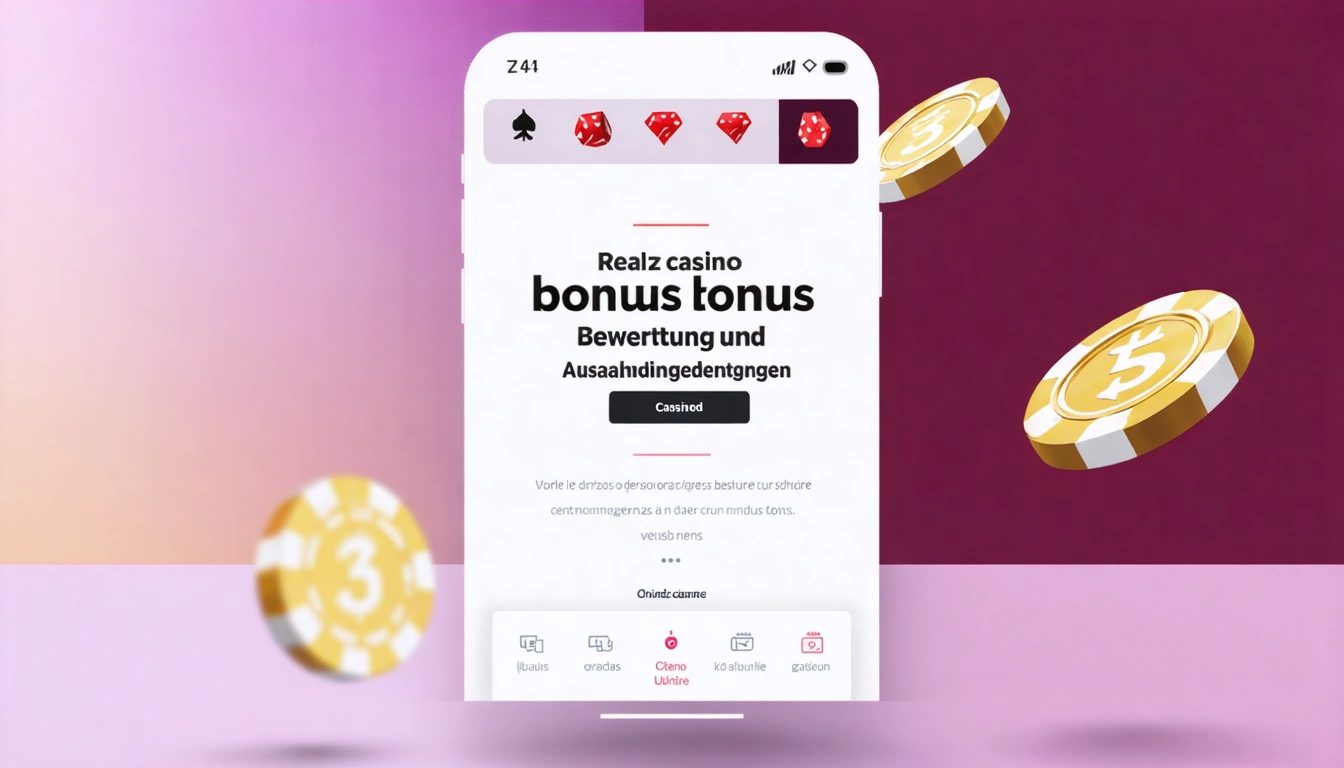 Realz casino bonus Bewertung und Auszahlungsbedingungen